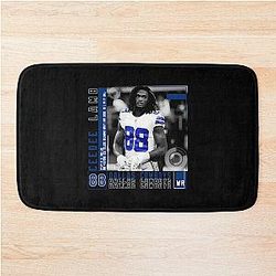 CeeDee Lamb Football Slice Tapestries Cowboys Bath Mat