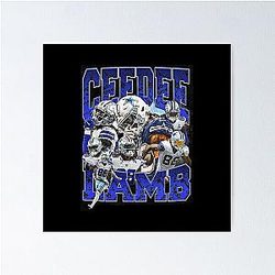 Ceedee Lamb Retro Poster