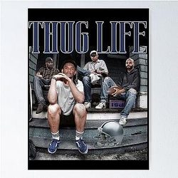 CeDee Lamb Thug Life Poster