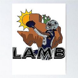 CeeDee Lamb Graphic Poster