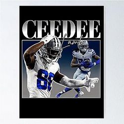 CeeDee Lamb Vintage 90s Poster