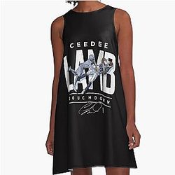 Ceedee Lamb touchdown catch A Line Dress
