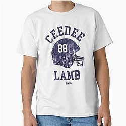 CeeDee Lamb Dallas Helmet Font Tshirt Classic T-Shirt