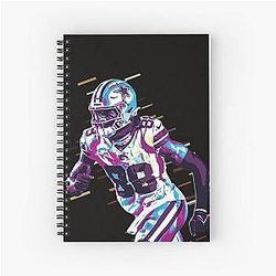 CeeDee Lamb Retro Spiral Notebook