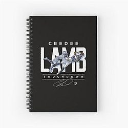 Ceedee Lamb Touchdown Catch Spiral Notebook