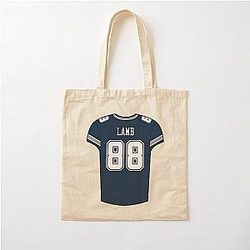 CeeDee Lamb Jersey Cotton Tote Bag