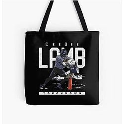 Ceedee Lamb Pylon Touchdown All-Over Print Tote Bag