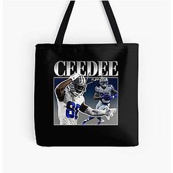 CeeDee Lamb 90s All Over Print Tote Bag