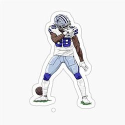 CeeDee Lamb Pointing Celebration Sticker
