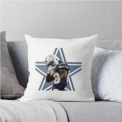 CeeDee Lamb  Celebration Dallas Cowboys Star Receiver Throw Pillow