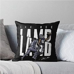 Dak Prescott Dallas One Handed T-Shirt Throw Pillow