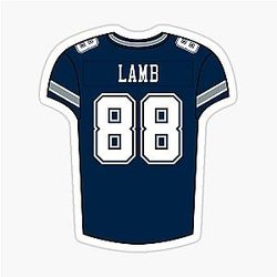 CeeDee Lamb Jersey Sticker