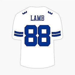 CeeDee Lamb Dallas Cowboys Sticker