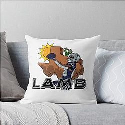 Cee Dee Lamb Throw Pillow