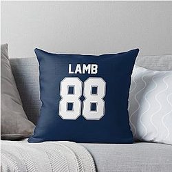 Cee Dee Lamb Cowboys Throw Pillow