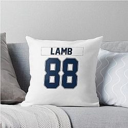 Cee Dee Lamb Cowboys Throw Pillow