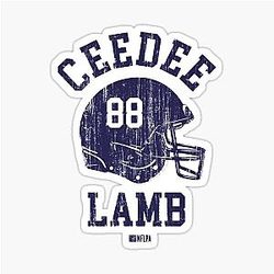 CeeDee Lamb Dallas Helmet T-Shirt Sticker
