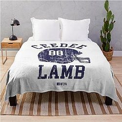 CeeDee Lamb Dallas Helmet T-Shirt Blanket