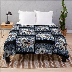 CeeDee Lamb Retro Throw Blanket