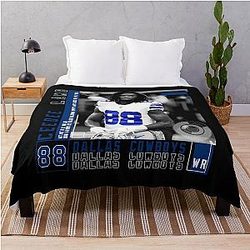 CeeDee Lamb Football Throw Blanket