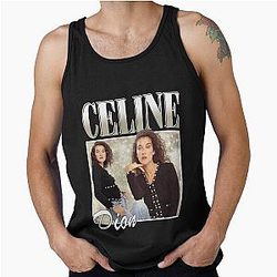 Retro Celine Dion Legend Design Tank Top