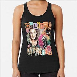 Retro Legend Celine Dion Racerback Tank Top