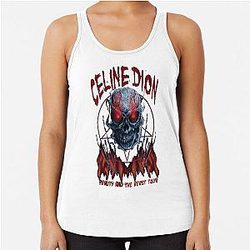 Celine Dion Death Metal Racerback Tank Top