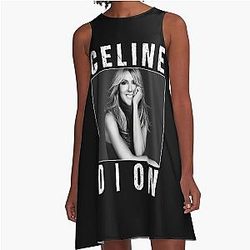 Celine Dion Vintage A-Line Dress