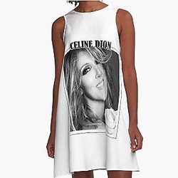 Celine Dion A-Line Dress For Fans Gift Square