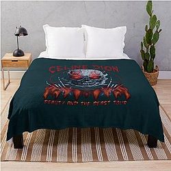 Celine Dion Death Metal Throw Blanket