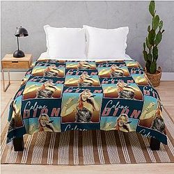 Retro Celine Dion Legend Throw Blanket