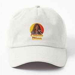 Celine Dion Portrait Fan Art Tribute Dad Hat