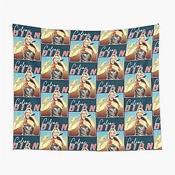 Retro Celine Dion Legend Tapestry