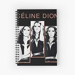Retro Celine Dion Legend Spiral Notebook