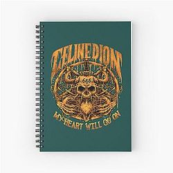 Celine Dion Spiral Notebook