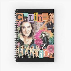 Retro Celine Dion Legend Spiral Notebook