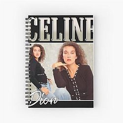 Retro Celine Dion Legend Spiral Notebook