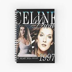 Celine Dion Legend Spiral Notebook