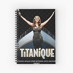 Retro Celine Dion Legend Spiral Notebook