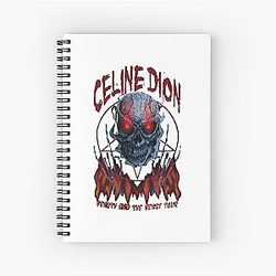 Celine Dion Death Metal Spiral Notebook