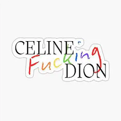 Retro Celine Dion Legend Sticker