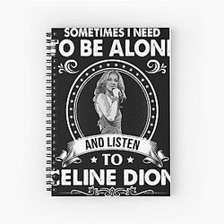 Retro Celine Dion Legend Spiral Notebook