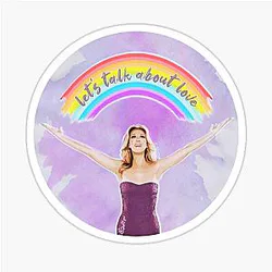 Celine Dion Rainbow Sticker