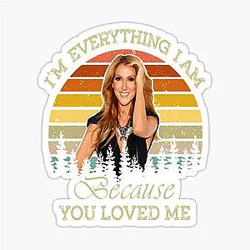 Retro Celine Dion Legend Sticker