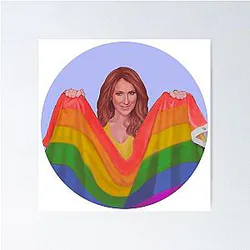 Celine Dion Gay Flag Poster