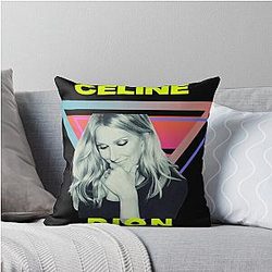 Retro Celine Dion Throw Pillow