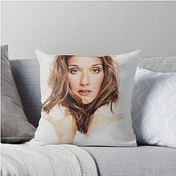 Celine Dion Pop Throw Pillow