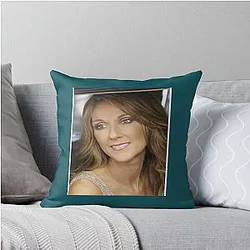 Celine Dion in 2023 Throw Pillow