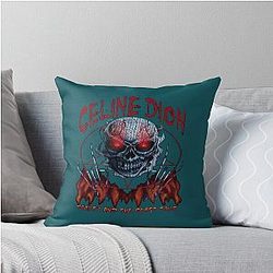 Celine Dion Death Metal Throw Pillow