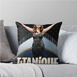Retro Celine Dion Design Throw Pillow